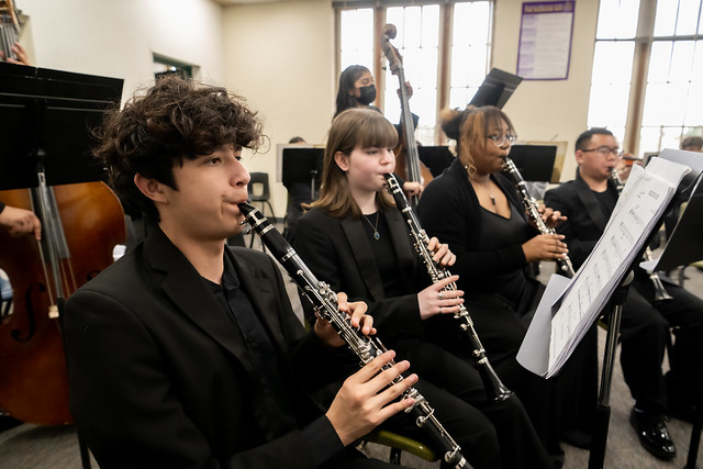 Clarinet Students Playing