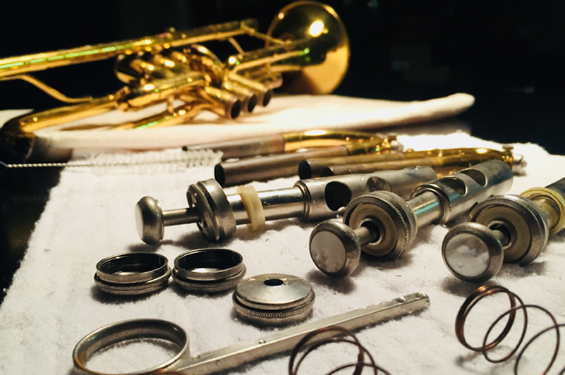 Trumpet pieces for repair