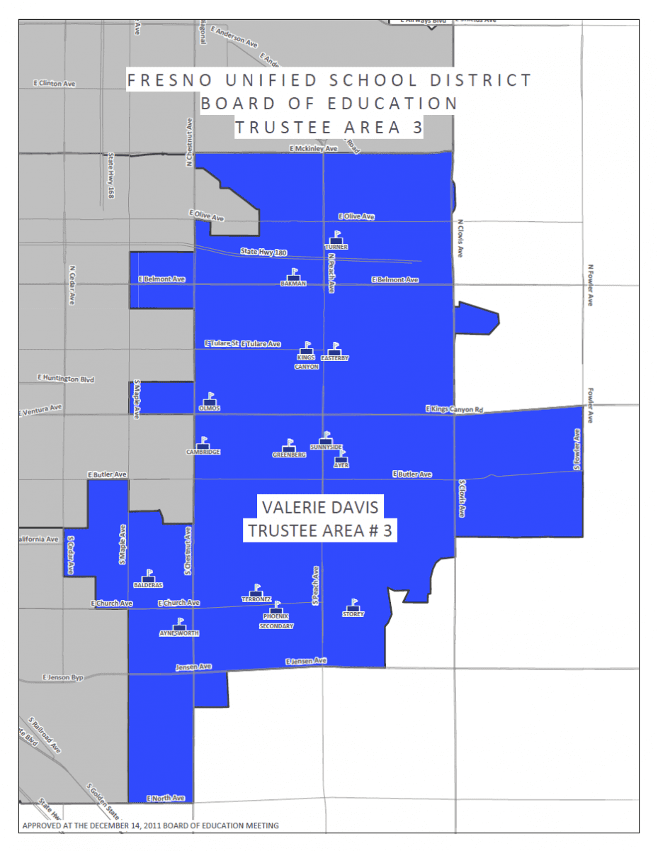 Valerie Davis' Trustee Area